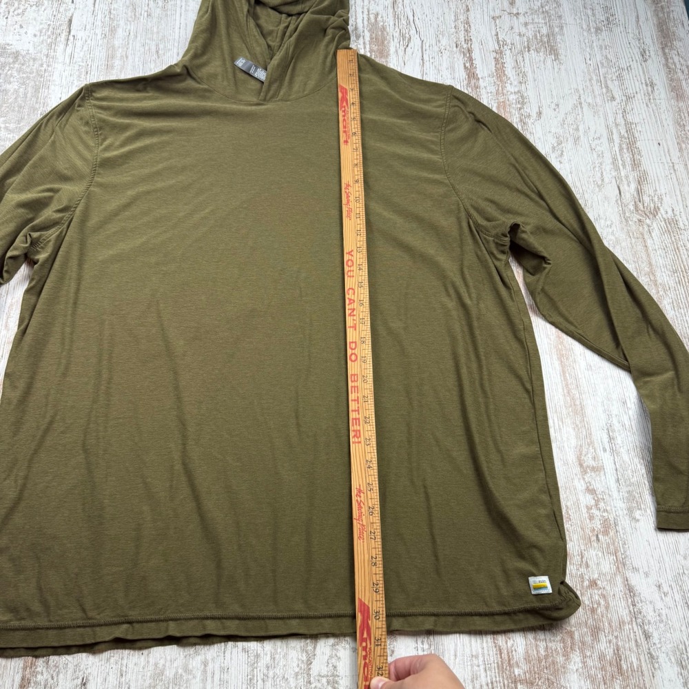Vuori Strato Tech Hoodie Mens 3XL Dark Oregano Heather Green V1019 Pullover - Picture 6 of 10